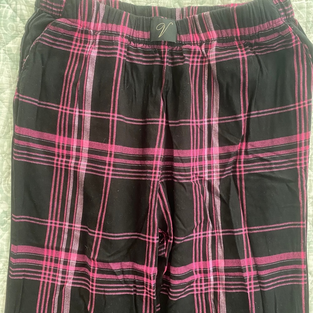 Victoria’s Secret flannel PJ joggers